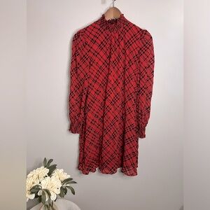 Tommy Hilfiger smock neck, long sleeve dress